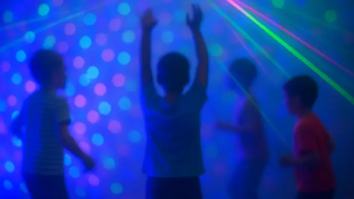 Animation disco enfants lors d’un événement au domaine.